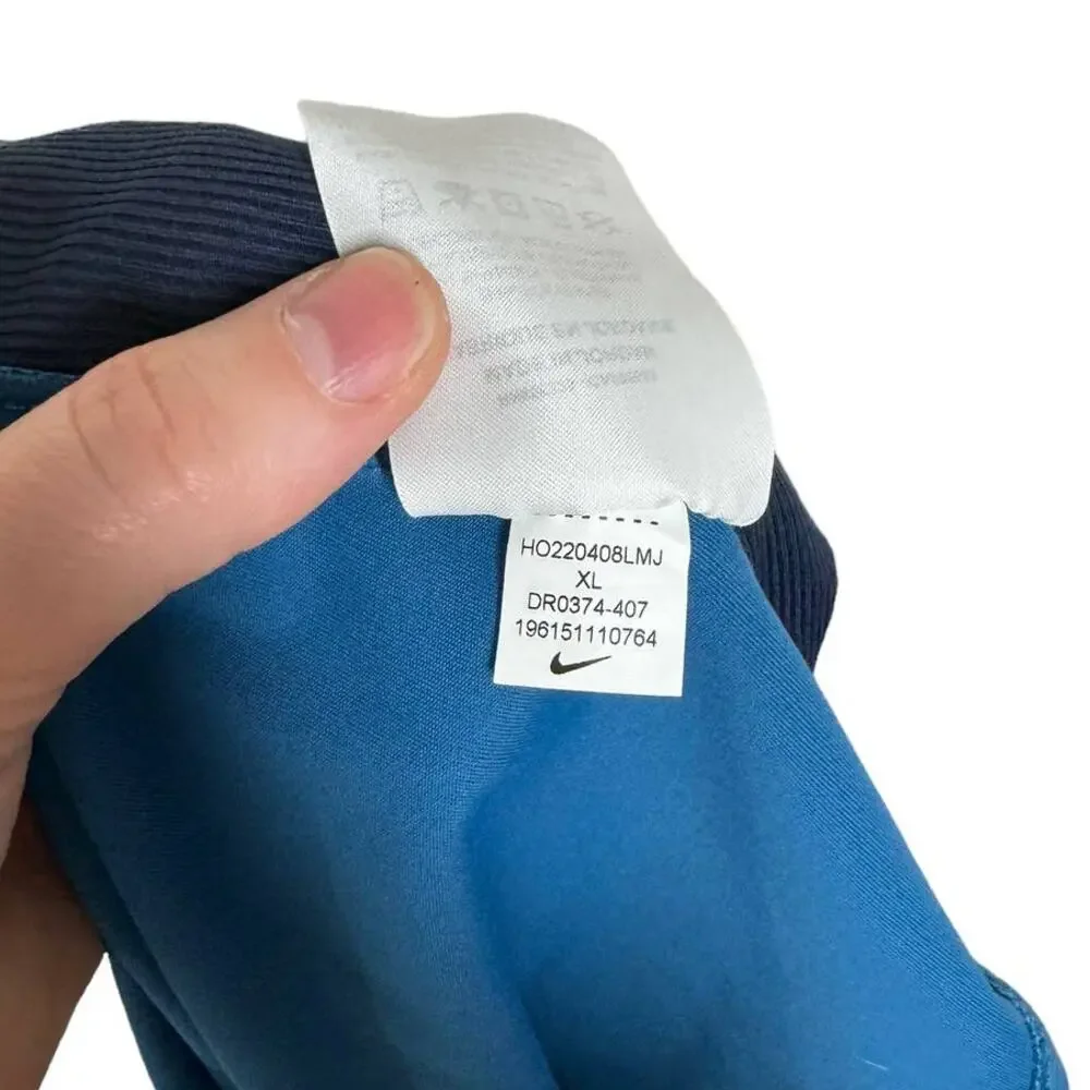 Nike‎ Yoga Dri-Fit Open Back Tank Top Blue XL - Picture 7 of 9